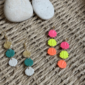 boucles 3 coquillages