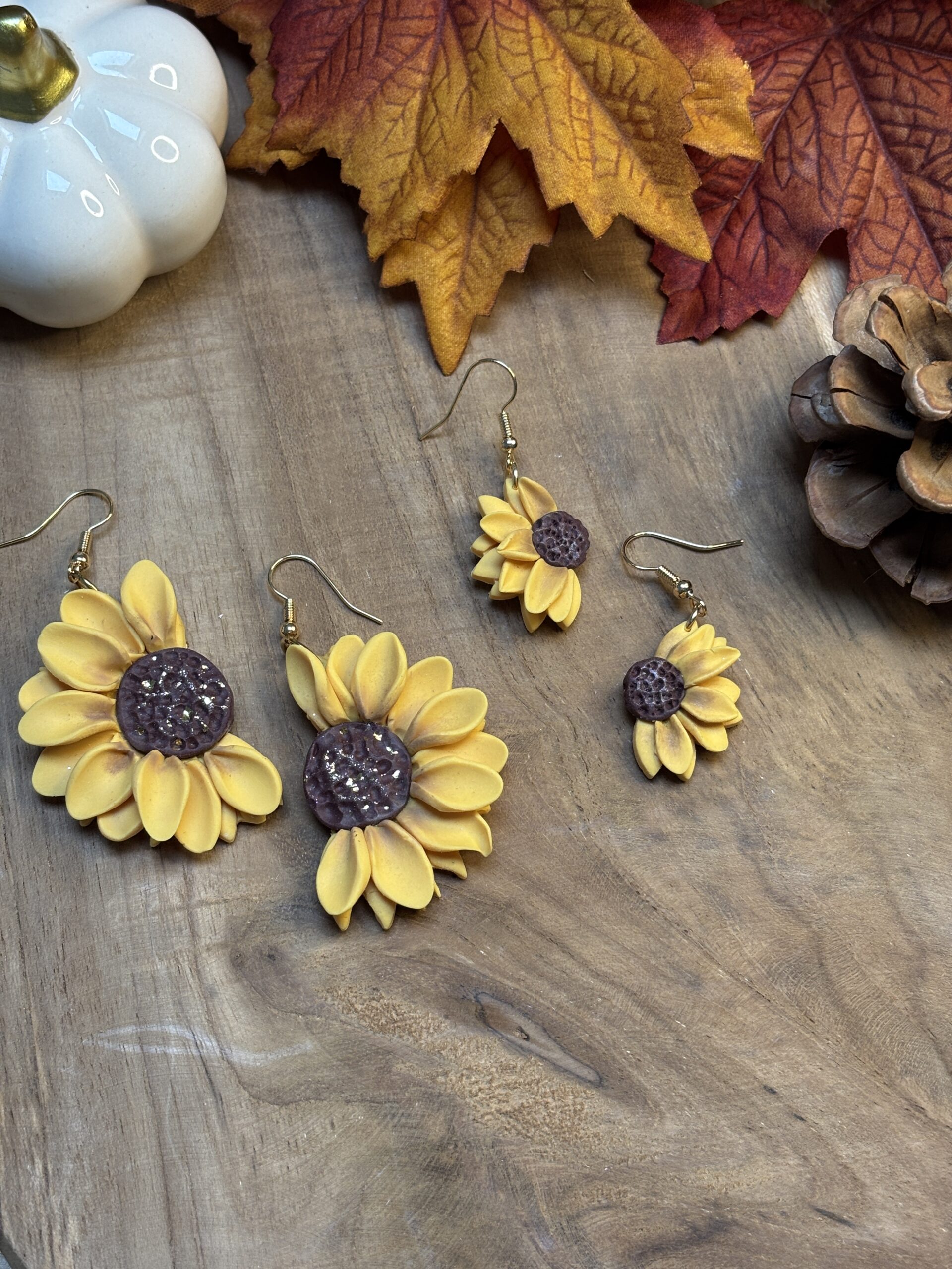 Boucles d'oreilles Tournesol 🌻