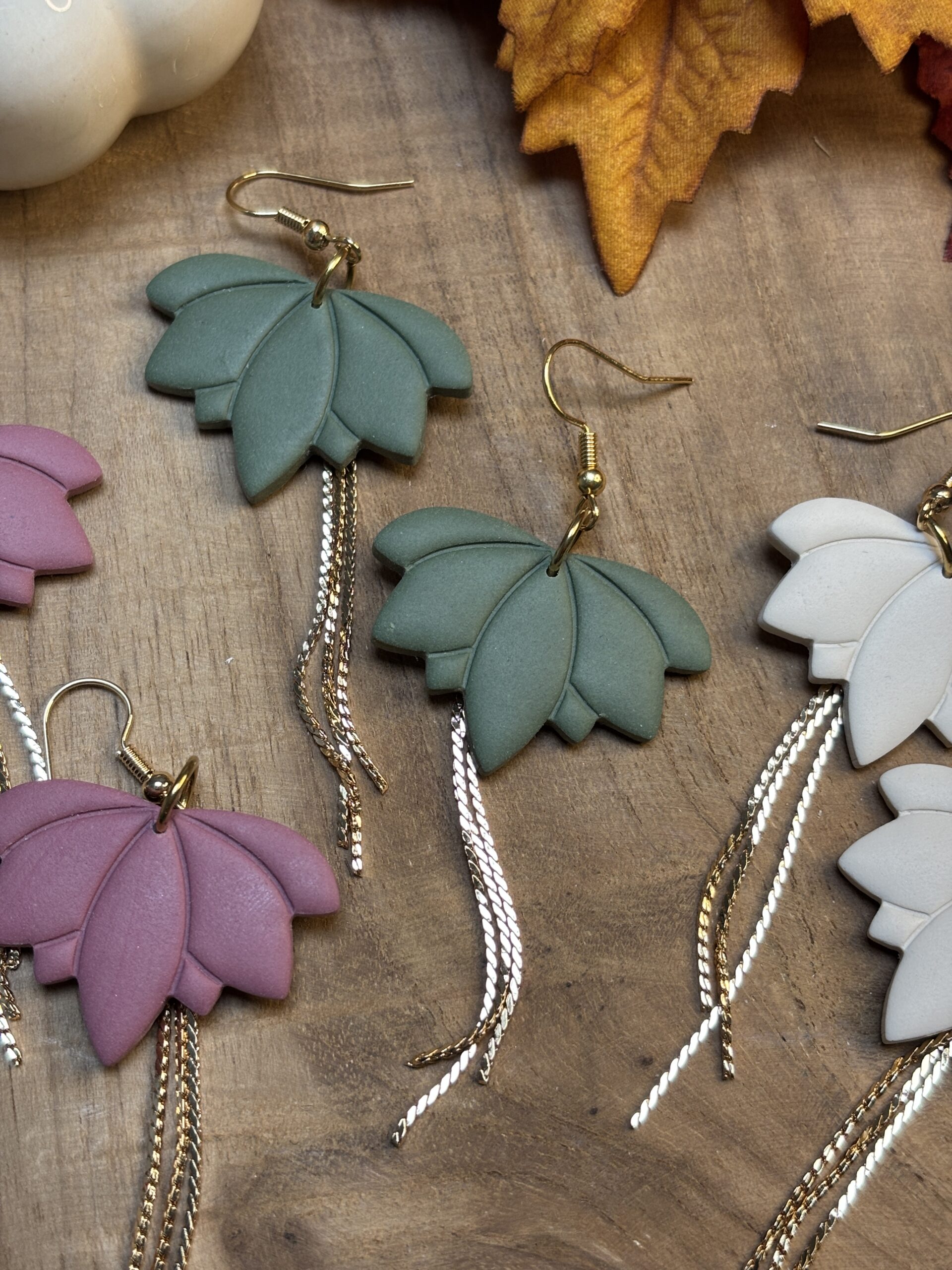 Boucles d'oreilles Elégance d'automne – Image 2