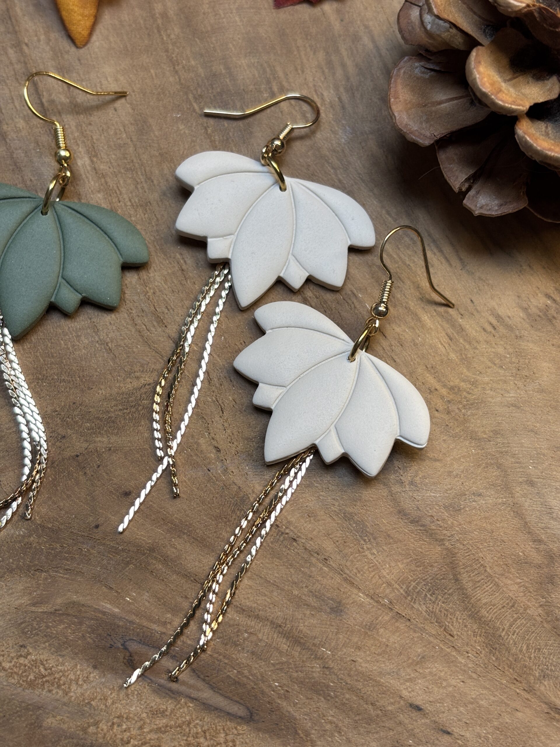 Boucles d'oreilles Elégance d'automne – Image 3