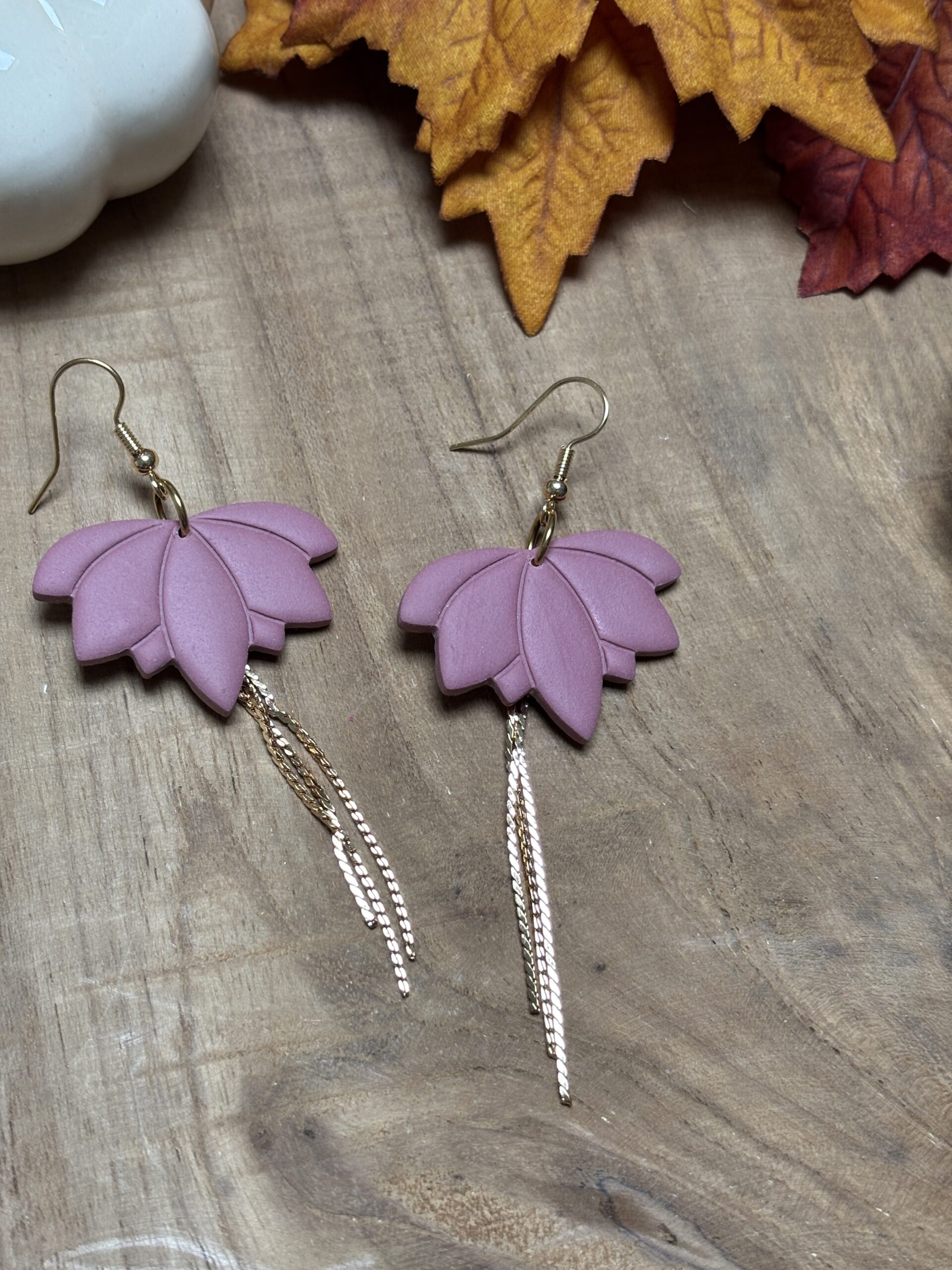 Boucles d'oreilles Elégance d'automne – Image 4