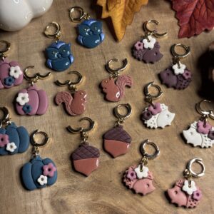 Mini boucles d'oreilles d'Automne 🍂
