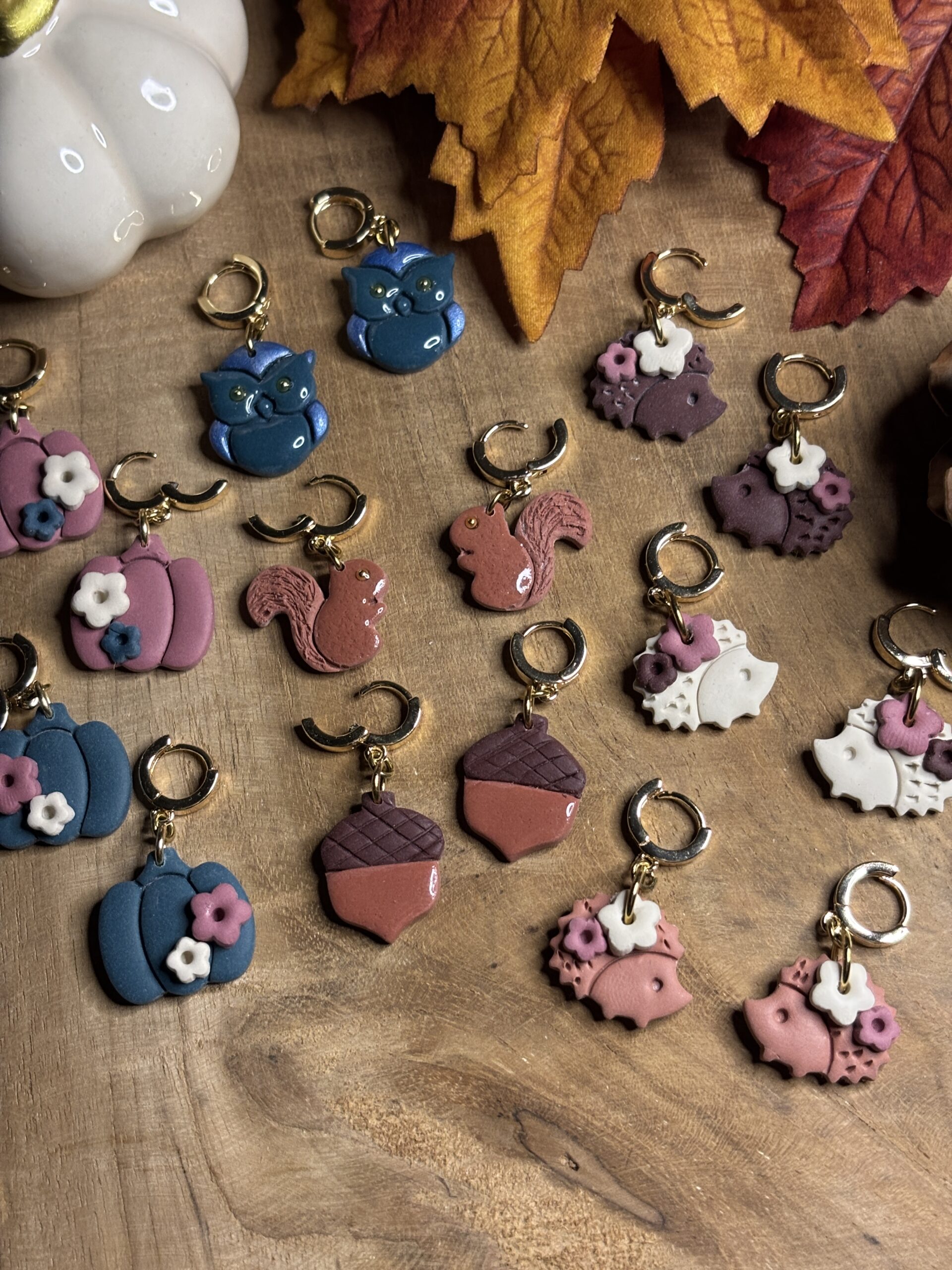 Mini boucles d'oreilles d'Automne 🍂