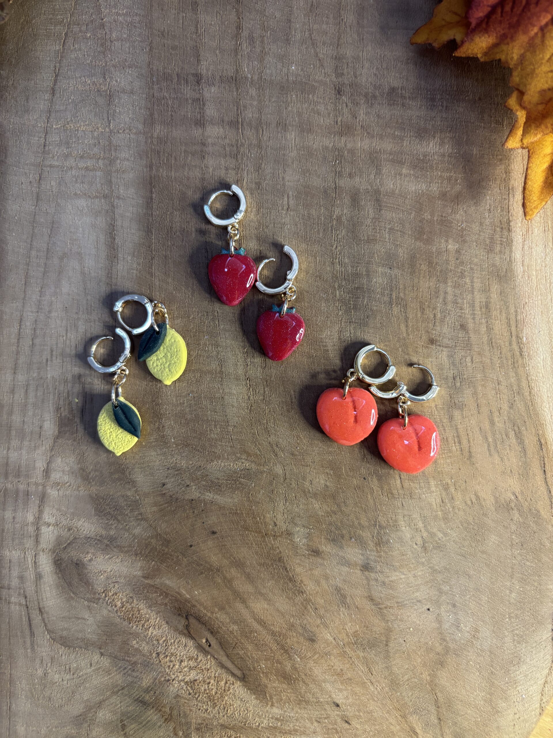 Mini boucles d'oreilles Fruits đđ